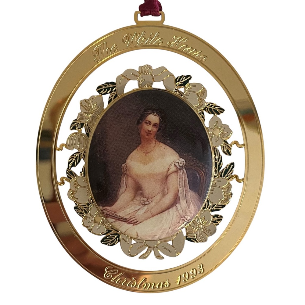 White House Collectible Christmas Ornament 1993 Julia Gardiner Tyler